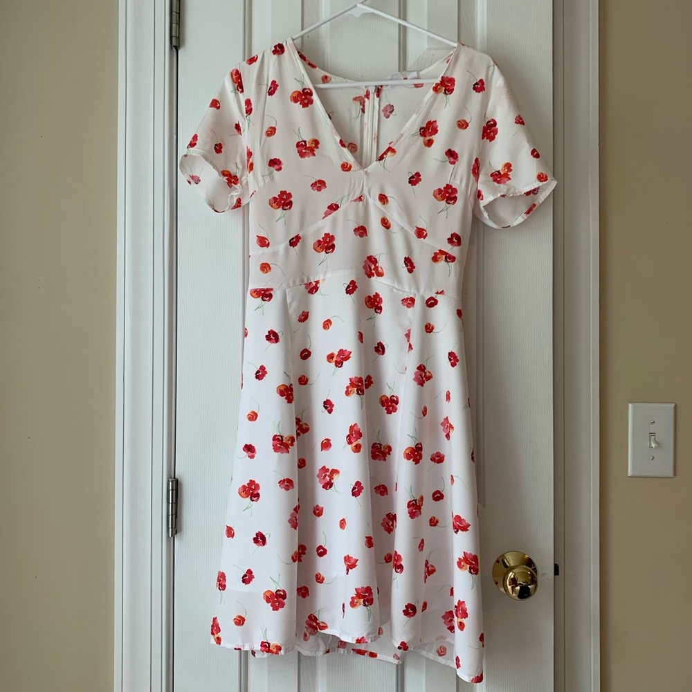 Gap red flower summer dress